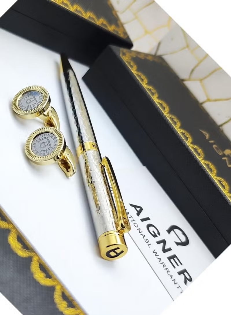 Luxury men's pen with cufflinks by