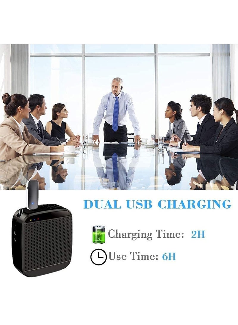 UHF Wireless Microphone Headset and Handheld 2-in-1 System, 165 ft Range for Voice Amplifiers, Stage Speakers, Teachers, Tour Guides, and Fitness Instructors.  - Image 2