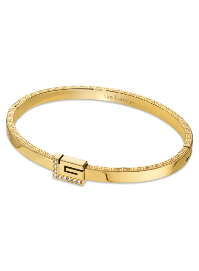 Guy Laroche Audrey Gold Plated Bangle Bracelet for Women 57mm