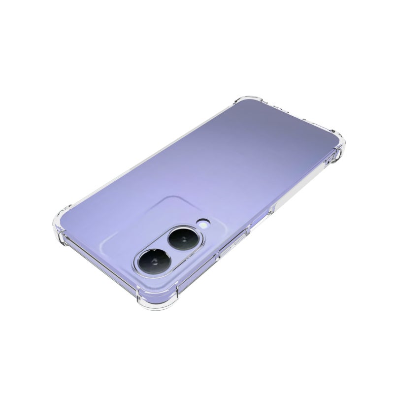 HuHa Case Cover For vivo Y17s 4G Shockproof Non-slip Thickening TPU Phone Case(Transparent) - Image 4