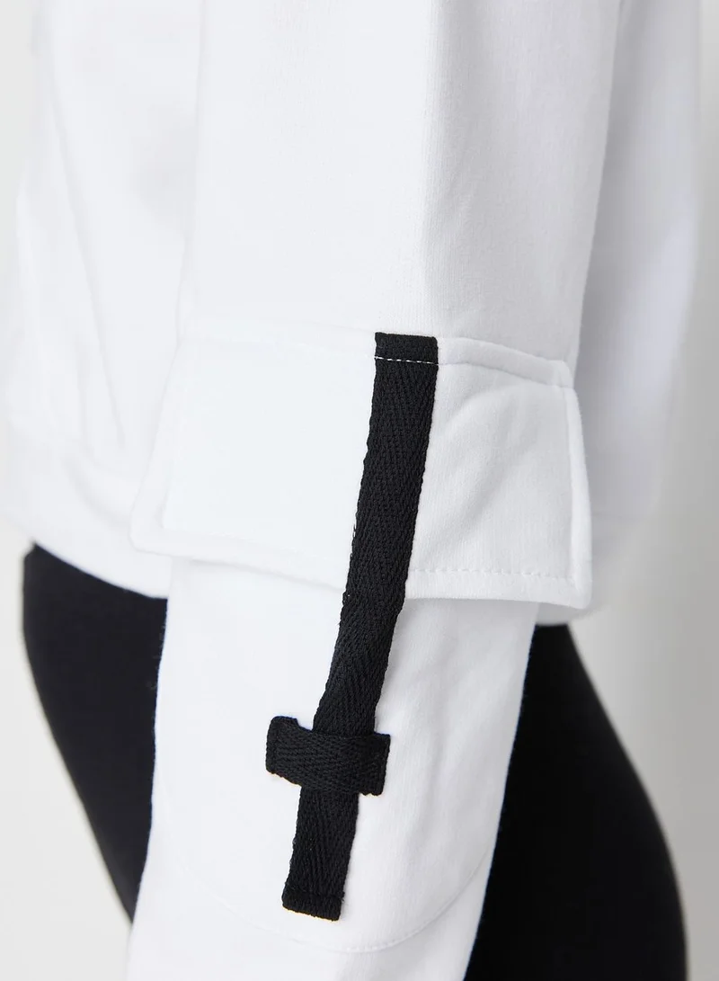 trendyol Knitted Crop Hoodie