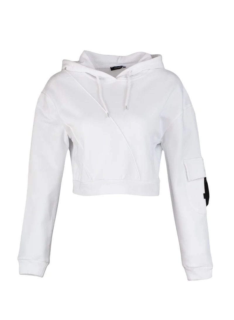 trendyol Knitted Crop Hoodie