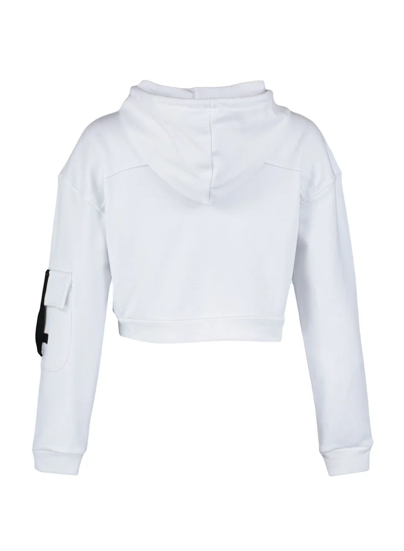 trendyol Knitted Crop Hoodie