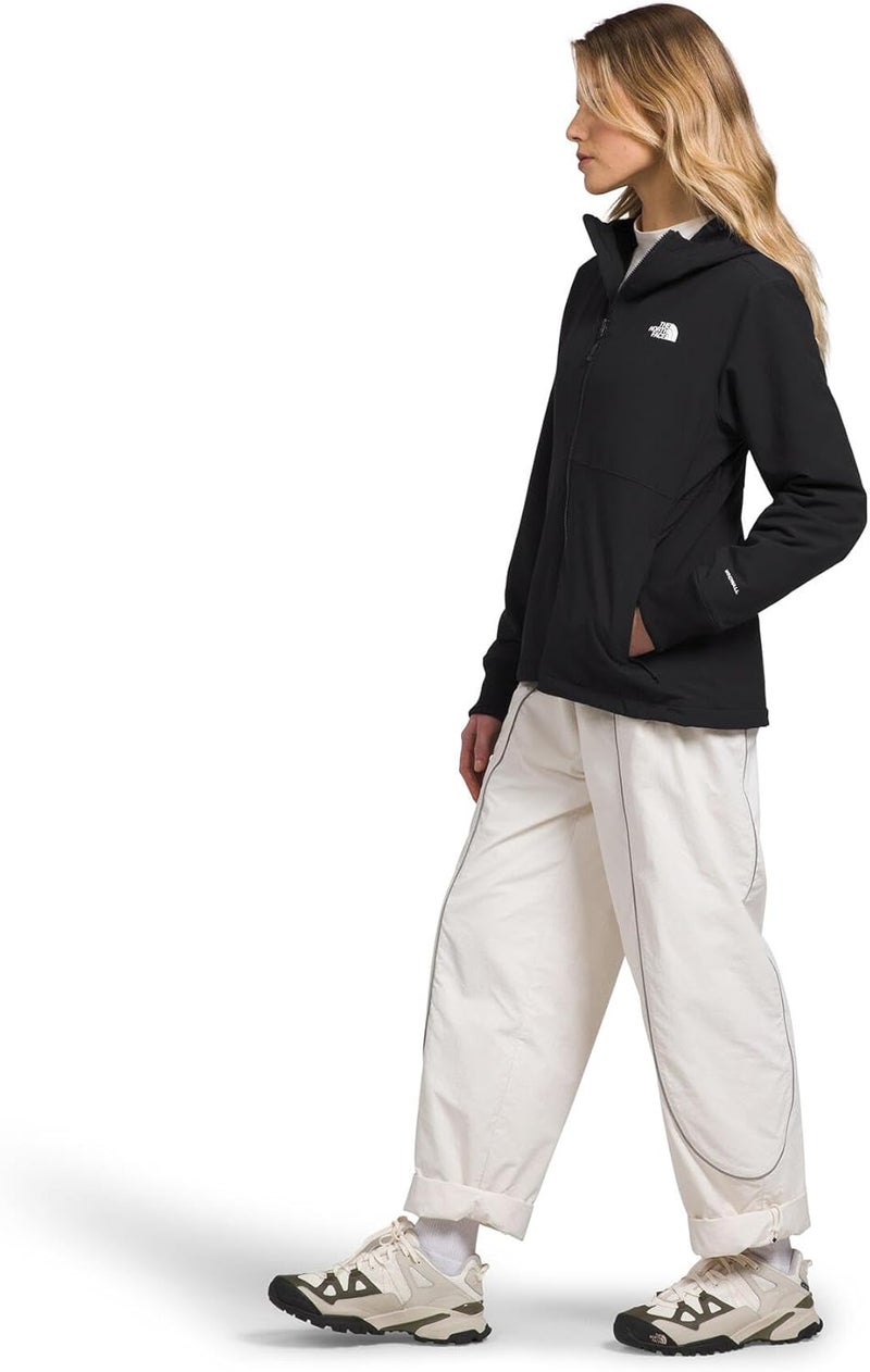 The North Face Women's Shelbe Raschel Fleece Hooded Jacket - Wind & Water Resistant, Fleece Lining, TNF Black-NPF, Large - Image 2