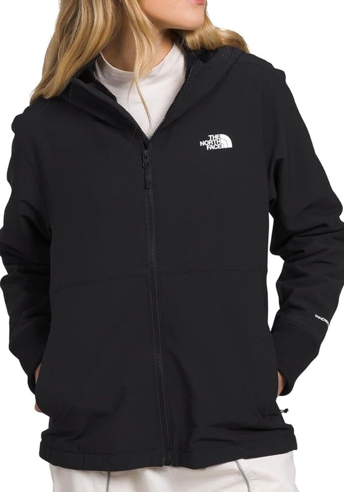 The North Face Women's Shelbe Raschel Fleece Hooded Jacket - Wind & Water Resistant, Fleece Lining, TNF Black-NPF, Large - Image 1