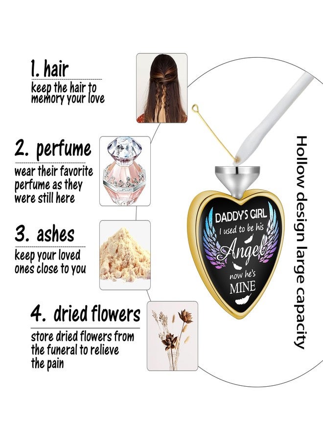 Dletay Heart Urn Necklace for Ashes Birthstones Cremation Jewelry for Ashes Stainless Steel Ash Necklace Memorial Ash Holder - Image 5