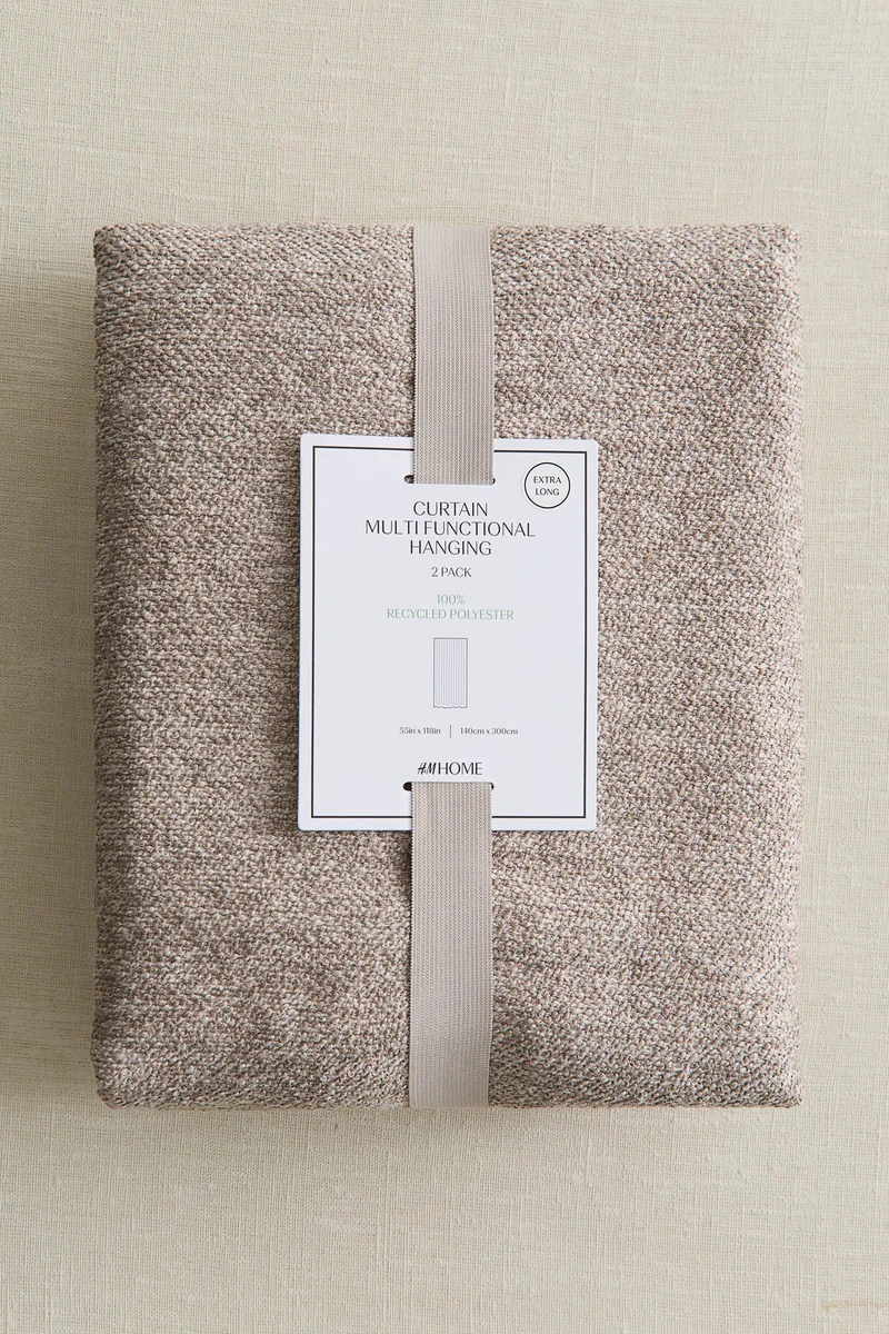 H&M 2-pack extra-long bouclé curtain lengths