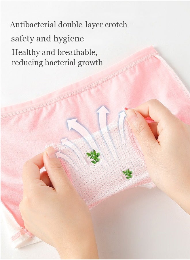 ZVEV 4 PCS Cartoon Kids Brief Underwear with Comfort Soft Waistband for Girlsï¼Breathable and Soft Underpants with High Elastic Waistband Soft Little Girl Pants - Image 2