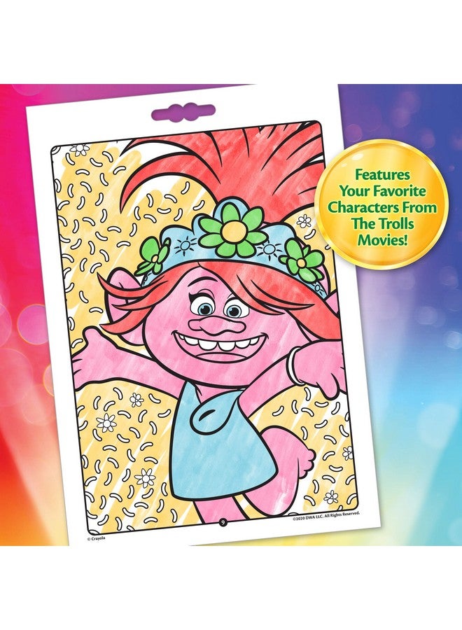 Crayola Trolls World Tour Color & Activity Pad, 32 Coloring Pages and 7 Mini Washable Markers Markers, Trolls 2 Gift for Kids, Ages 3+ - Image 5
