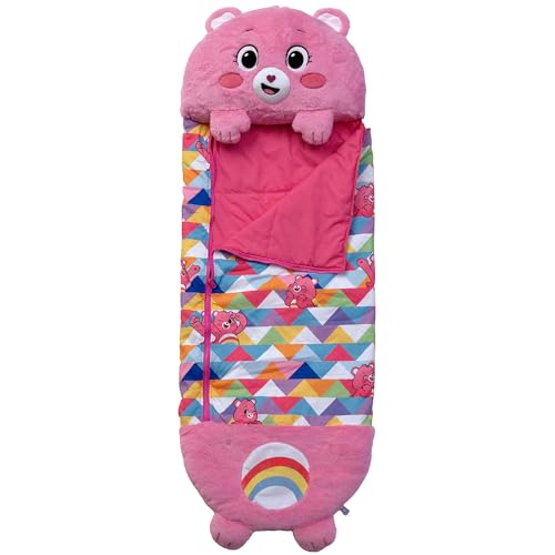 Happy Nappers Care Bears Sleep Sack Large Cheer Bear 66 x 30 2in1 Plush Character Opens Into Sleeping Bag Soft Nap Play Animal Kids 3 - Image 1