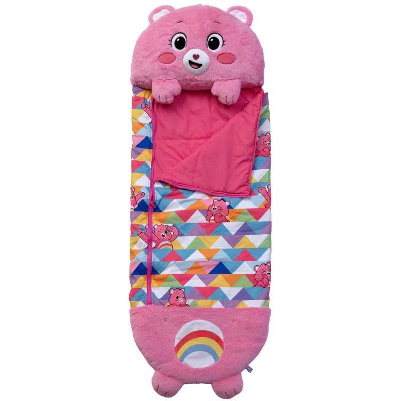 Happy Nappers Care Bears Sleep Sack Large Cheer Bear 66 x 30 2in1 Plush Character Opens Into Sleeping Bag Soft Nap Play Animal Kids 3 - Image 2