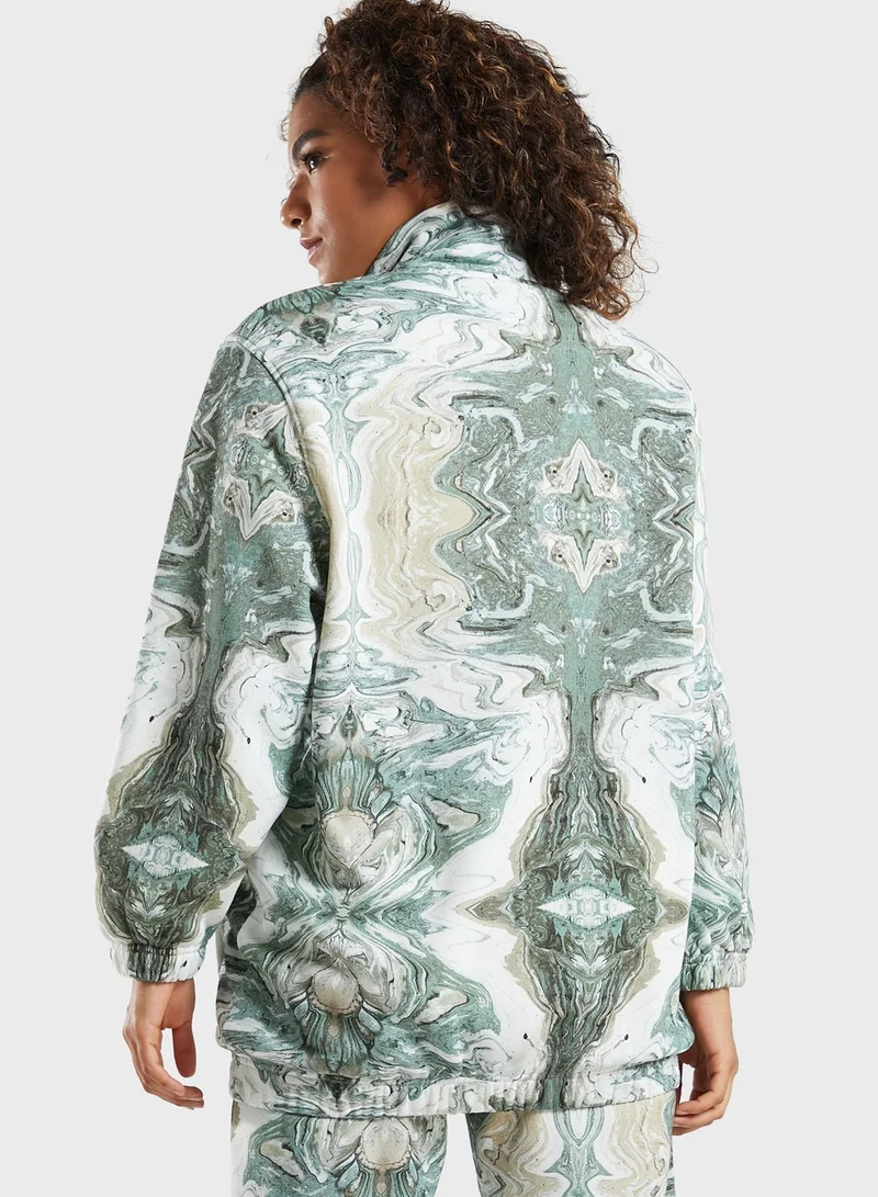 HUF Swirl Oversized Fleece Jacket