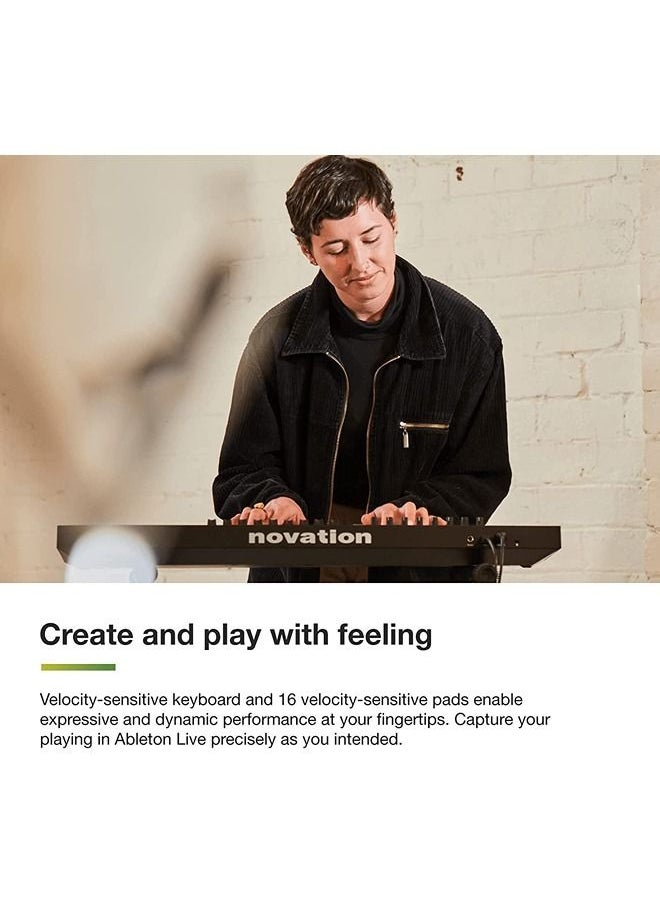 Novation - Novation Launchkey 49 [MK3] MIDI Keyboard Controller — Seamless Ableton Live Integration. Chord Mode, Scale Mode, and Arpeggiator. All the software you need for Music Production. - Image 1