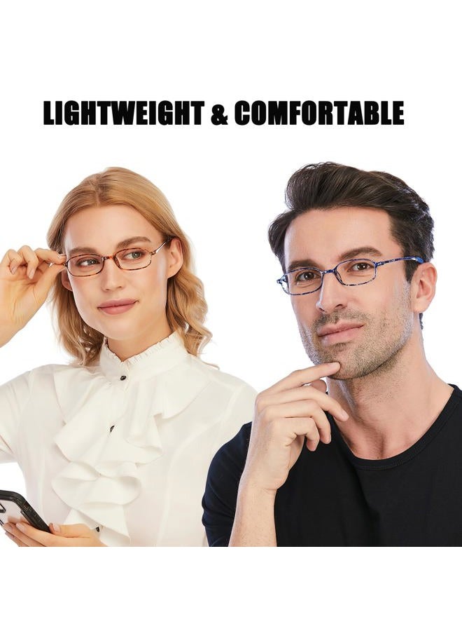AQWANO 4 Pack Computer Reading Glasses Blue Light Blocking Lightweight TR90 Flexible Frame UV400 Protection Readers for Women Men +2.75 - Image 4