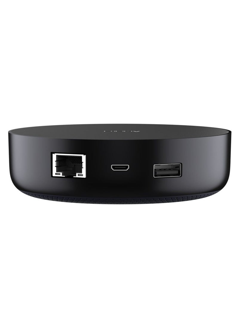 Aqara - Hub M2 Smart Home Center,Zigbee 3.0 Support,Up to 128 Devices,360° Infared Control,Ethernet RJ45 Port,Built In Speaker,USB Power All Round Compatibility,Black HM2-G01 - Image 1