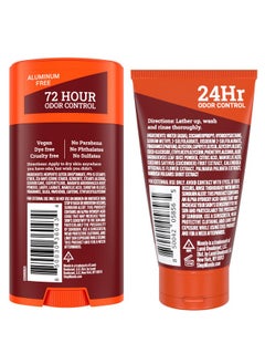 Smooth Solid Stick (2.6 Ounce) + Acidified Body Wash (1.5 Ounce) - Clinically Proven To Block Odor All Day - Whole Body Safe For Pits, Packages + Feet (Bourbon Leather) - pzsku/ZE5E95CB219B676A3E1B2Z/45/_/1734183308/dea57f70-39e5-4f70-9101-56d9b345d2e6