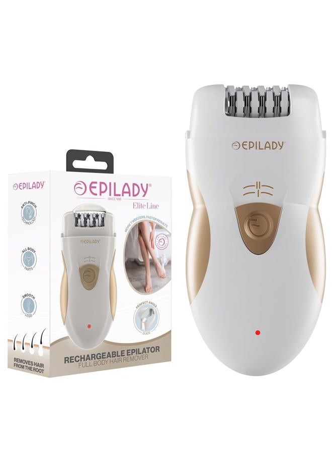Epilady Hair Removal Electric Epilator - L5 Rechargeable Epilator for Women & Men (White/Golden) - Image 1
