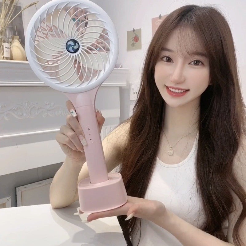 Handheld Small Fan Usb Mini Creative Fan Popular Double-Blade Fan Douyin Same Usb Desktop Air Cooler - Image 2