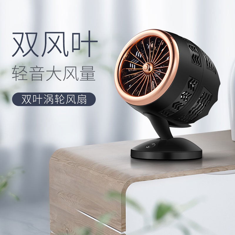 Handheld Small Fan Usb Mini Creative Fan Popular Double-Blade Fan Douyin Same Usb Desktop Air Cooler - Image 4