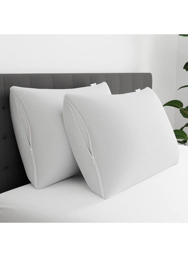 Aller-Ease Set of 4 King AllerEase Pillow Protectors  Moisture Wicking Advanced Allergy Protection  Premium Polyester Zippered Protectors - Image 4