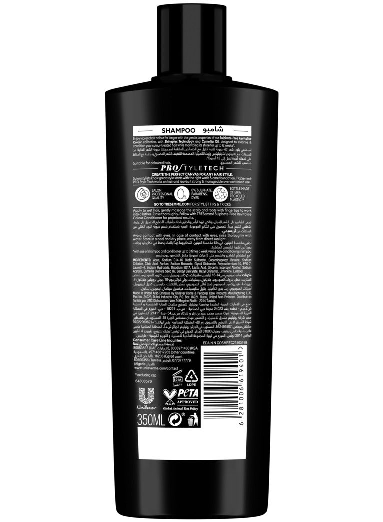 Tresemme Pro Color Shineplex Shampoo with Shineplex Technology™ & Camellia Oil for up to 12 Weeks of Color Vibrancy & Shine, Free from Sulphates, Parabens & Dyes - Image 2