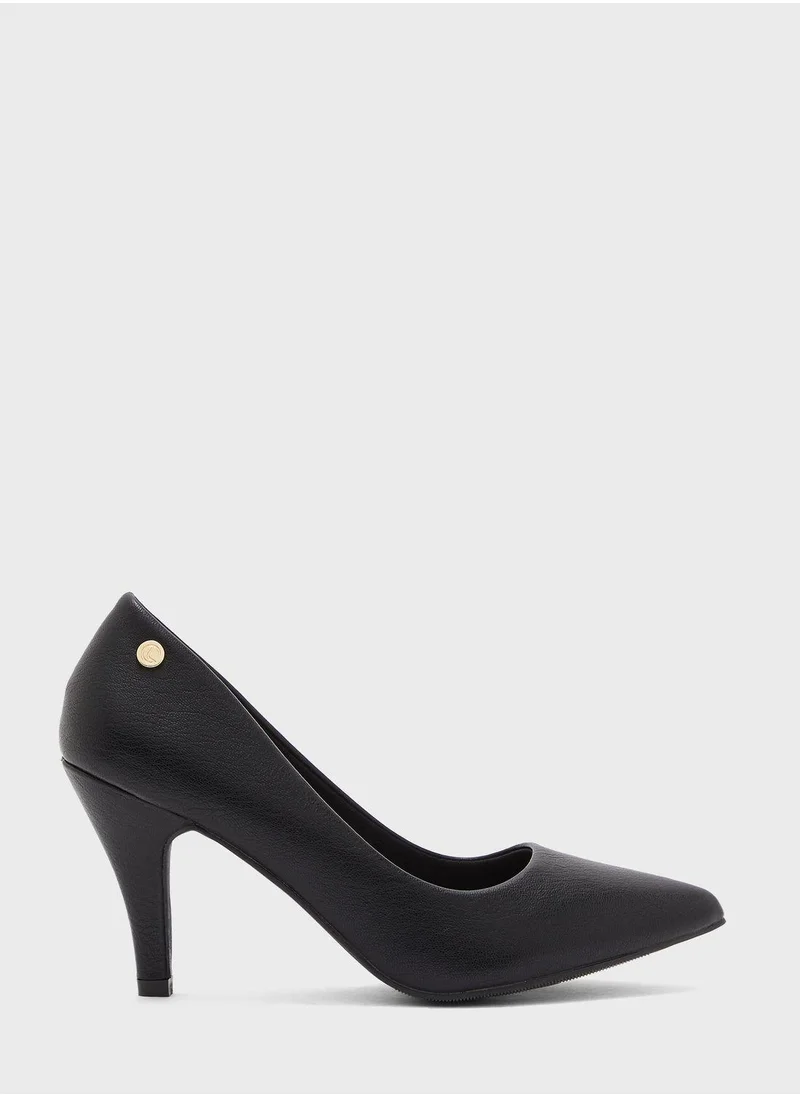 Le Confort Pointed Toe Mid Heel Pump