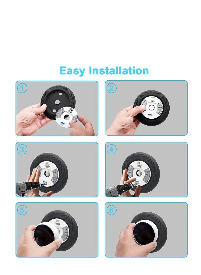 Generic - Silicone Wall Plate Cover for Google Nest Learning Thermostat 1st/2nd/3rd Bracket Mount | Easy Installation | Fingerprint Resistant | Elegant Design (White) - Image 1