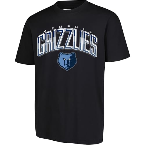 Ultra Game NBA Official Mens Super Soft Supreme TShirt Unisex Memphis Grizzlies Black Large - Image 1