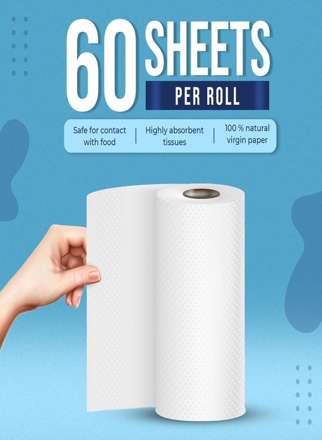 Careswipe 2 Ply Kitchen Tissue Rolls | 360 Pulls | 60 Kitchen Towels X 6 Rolls | Soft And Highly Absorbent | 100% Natural Virgin Cellulose Fiber - Image 2
