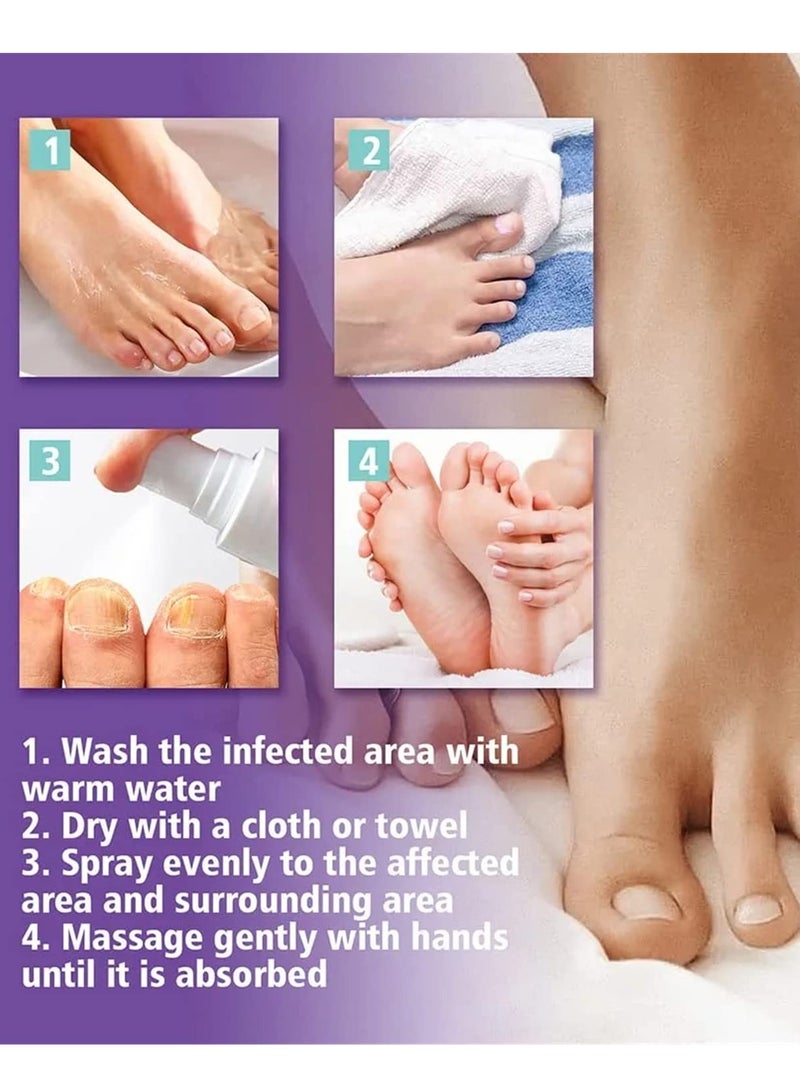 BORTONY Nail Fungas Repair, Fungal Nail Treatment for Toenails Soothing & Cooling Anti-fungal Spray For Men & Women Feet Infections Nail Fungas Spray and Strengthener 100ml - Image 2