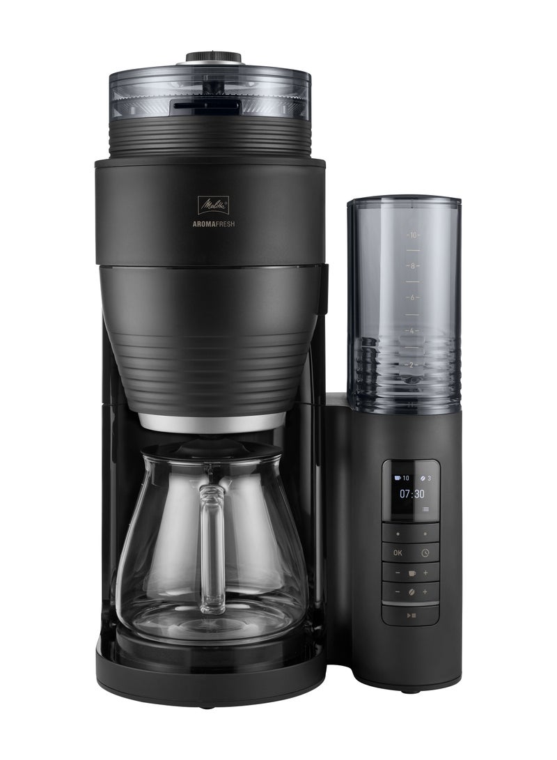 Melitta Aromafresh X Pro, New Filter Coffee Maker Machine with Integrated Grinder & Glass Jug, Grind & Brew, 1030-02 - Image 1