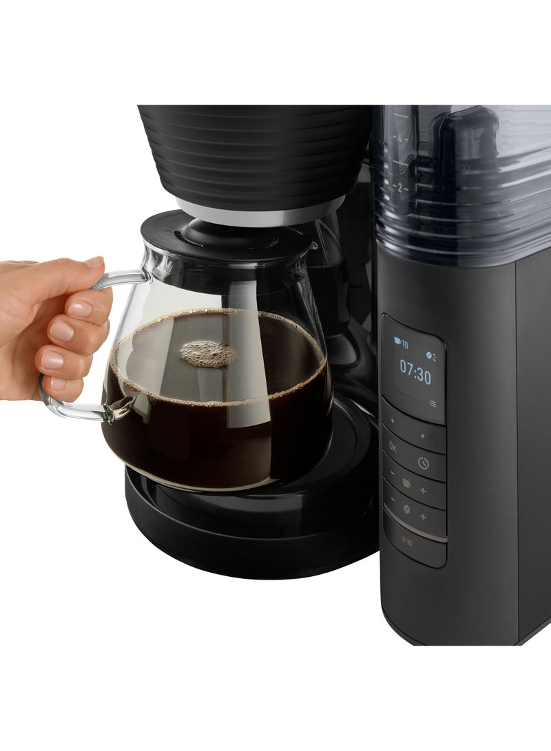 Melitta Aromafresh X Pro, New Filter Coffee Maker Machine with Integrated Grinder & Glass Jug, Grind & Brew, 1030-02 - Image 5