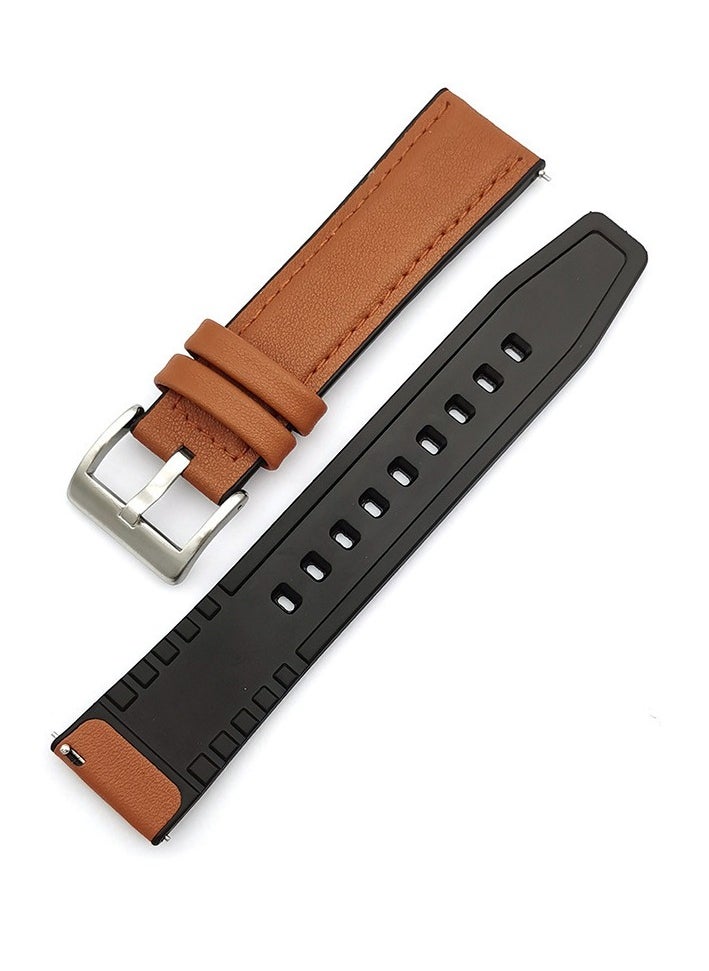 HW Bracelet Watchband For Huawei Watch GT3 GT4 Leather Straps 22mm  - Image 1