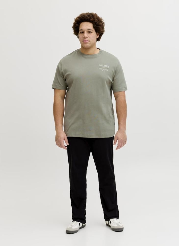 JACK & JONES Plus Size Logo Crew Neck T-Shirt - Image 3