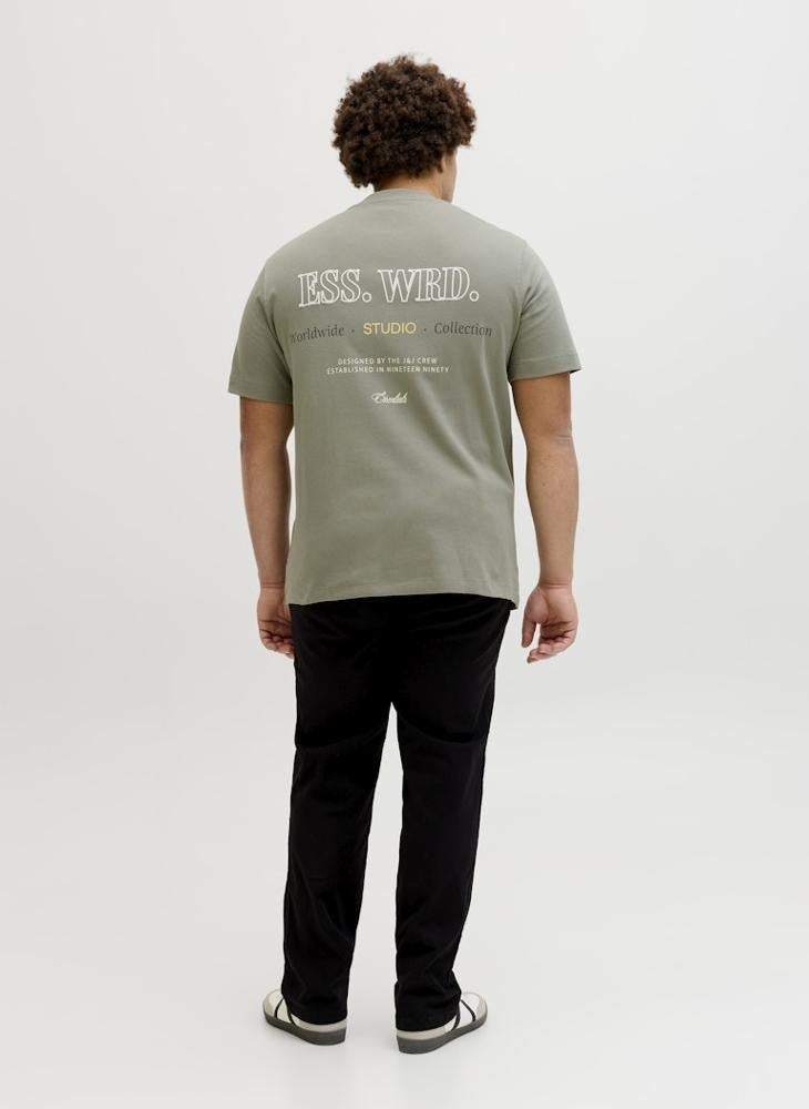 JACK & JONES Plus Size Logo Crew Neck T-Shirt - Image 2