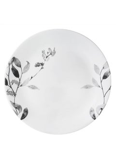 Corelle 12-Piece Corelle Vitrelle Misty Leaves Chip And Break Resistant Dinner Set Grey/White Glass  - Image 4