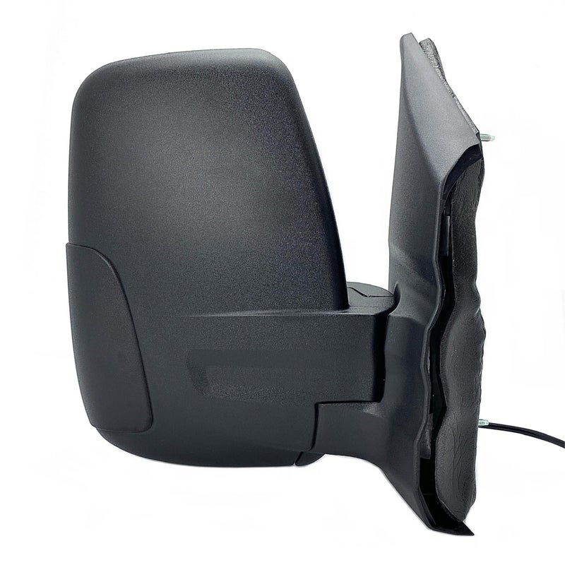Spieg Passenger Side Mirror for 20152019 Ford Transit 150 250 350 HD Cargo Van Right Side View Mirror Assembly with Power Adjustment NonHeated Glass Short Arm Textured Black 6 Pins FO1321600