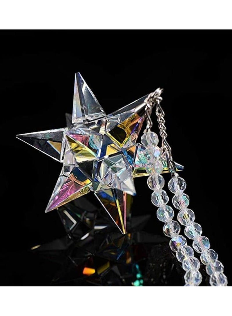 MIRFA Car Rear View Mirror Crystal Meteor Charms Pendant Hanging Ornament - Image 3