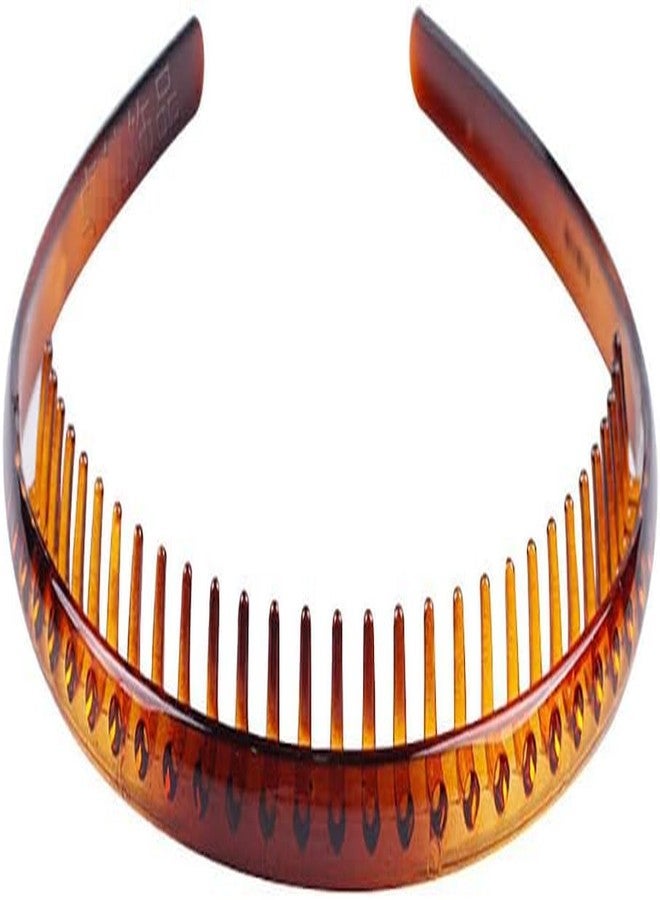 AUTOWRAP 4 Pcs Plastic Tooth Hair Comb Headband, Comfort Wavy Toothed Hairband, Hard Headbands for Women Men Girls - Image 2