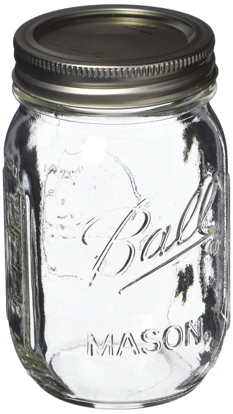 Ball Pint Mason Jar  Regular Mouth  16 oz (3 Count) - Image 1