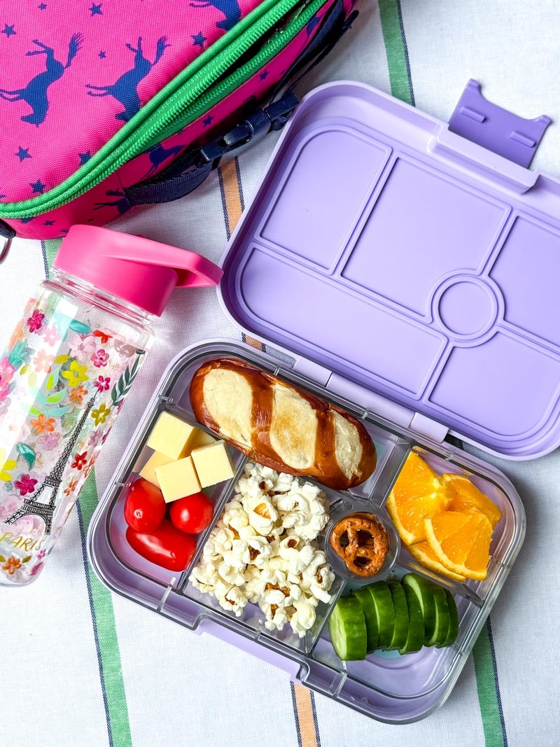 Yumbox Original Leakproof Bento Lunch Box Container for Kids (Lavande Purple Unicorn) - Image 3