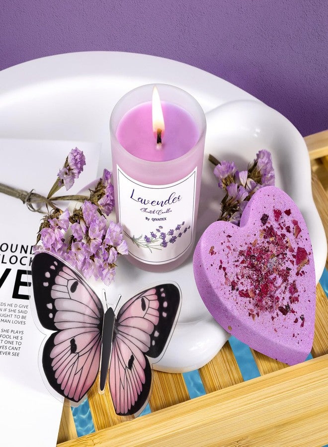 Qivatex Gifts for Women, Bath Relaxing Spa Gift Basket, Christmas Gifts for Women Stockings Stuffers White Elephant Gift for Adults, Lavender Bath Bombs Birthday Gifts Set for Women Mom Sister Wife Her - Image 5
