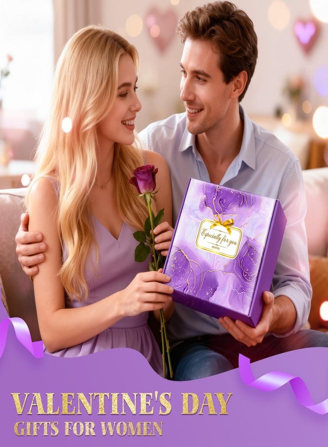 Qivatex Gifts for Women, Bath Relaxing Spa Gift Basket, Christmas Gifts for Women Stockings Stuffers White Elephant Gift for Adults, Lavender Bath Bombs Birthday Gifts Set for Women Mom Sister Wife Her - Image 2