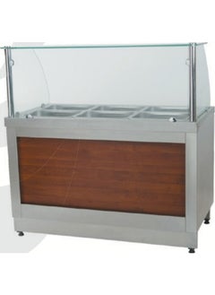 Inox Karacasan Industrial Hot Service Bain-Marie with LPG Cylinder and Counter