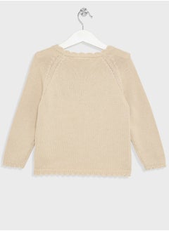 NAME IT Kids Flower Embroidery Cardigan  - Image 2