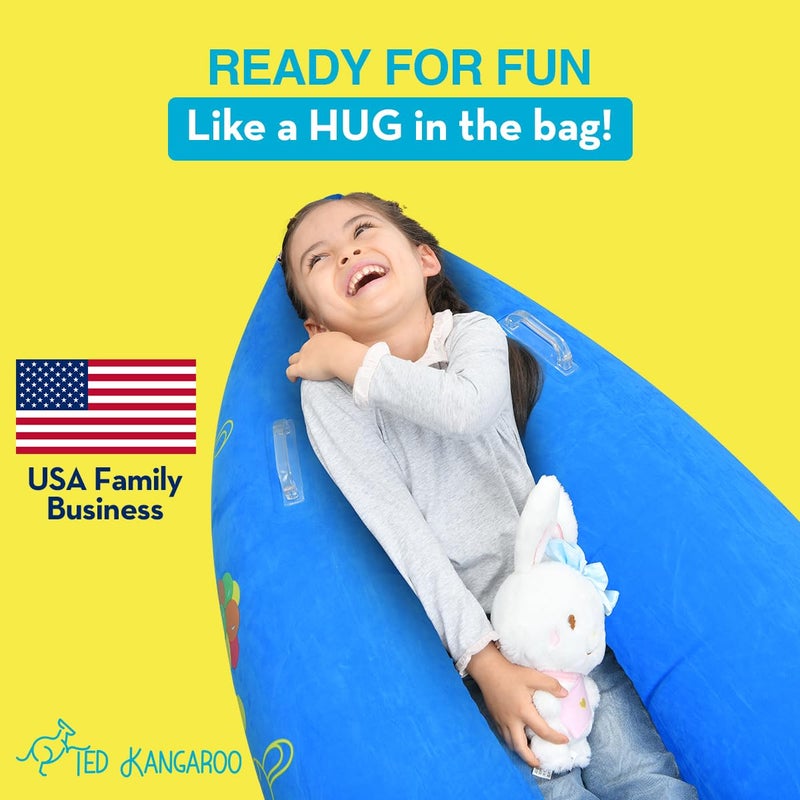 TED KANGAROO Sensory Chair for Kids - Inflatable Peapod for Children, Includes Electric Air Pump - Image 2