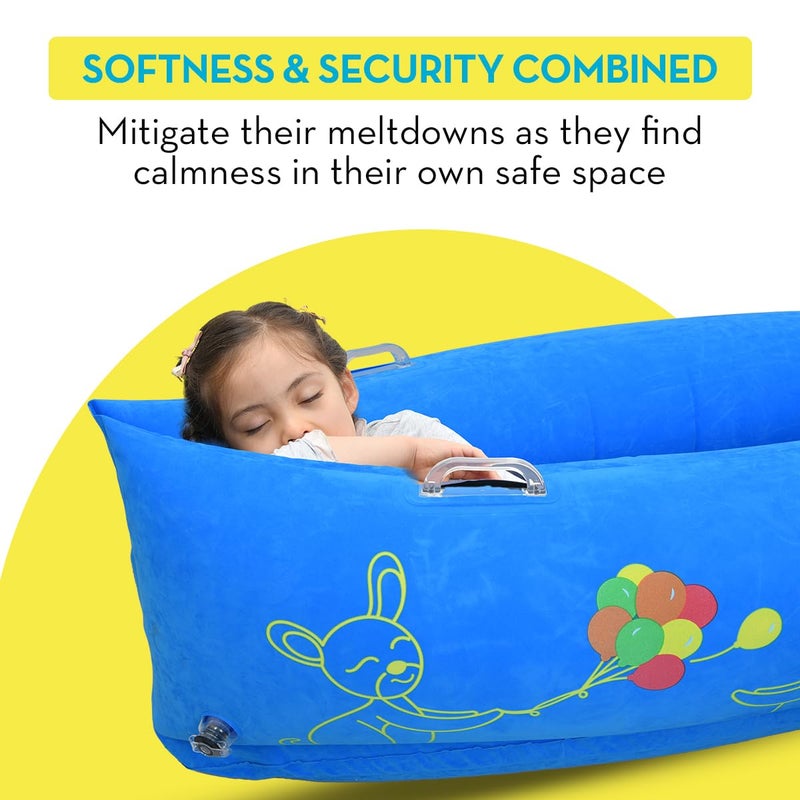 TED KANGAROO Sensory Chair for Kids - Inflatable Peapod for Children, Includes Electric Air Pump - Image 4