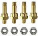 YSIL Side Post Battery Terminal Bolt 3816 Brass Long Stud Side Post Battery Terminal Adapter Standard Battery Side Post Extender Extension Screws 185 Length 4PCS - Image 2