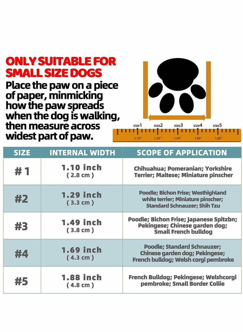 SYOSI Dog Shoes 4 Pcs Size 2 Anti Slip Breathable Waterproof Dog Booties Boot Paw Protector for Small Dog Dog Hiking Shoes with Reflective Adjustable Strap Zipper Puppy Shoe for Hot Pavement Winter Snow - Image 3