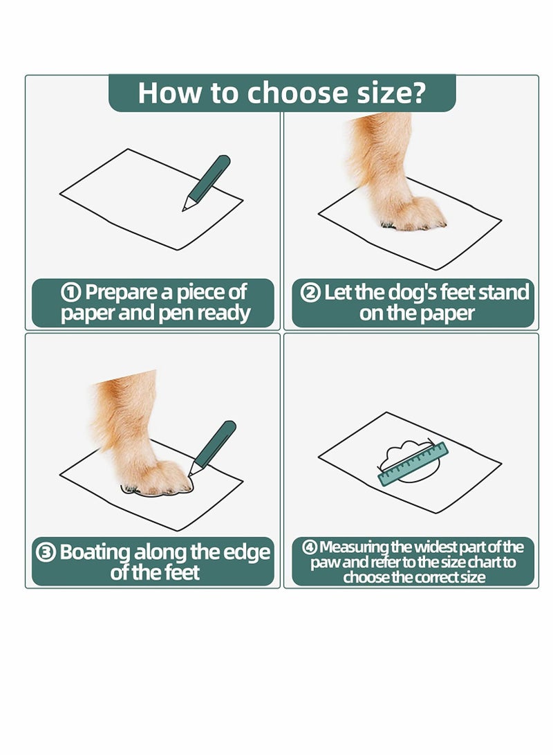 SYOSI Dog Shoes 4 Pcs Size 2 Anti Slip Breathable Waterproof Dog Booties Boot Paw Protector for Small Dog Dog Hiking Shoes with Reflective Adjustable Strap Zipper Puppy Shoe for Hot Pavement Winter Snow - Image 2